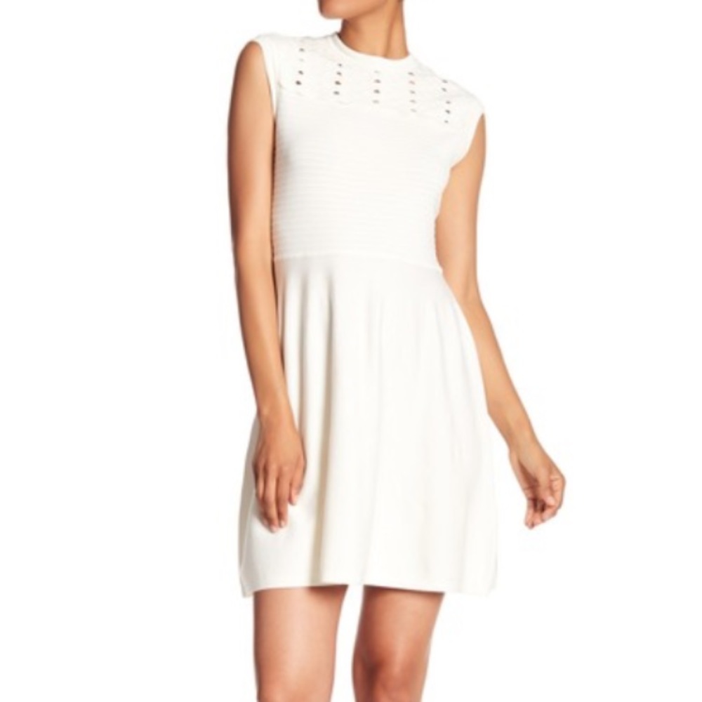Cece Fit & Flare Knit Dress